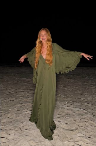 Vestido Longo Devaneio Brisa Verde