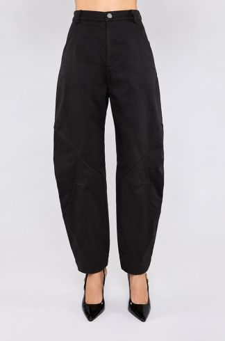 Calça Sarja Recortes Travessia Preto