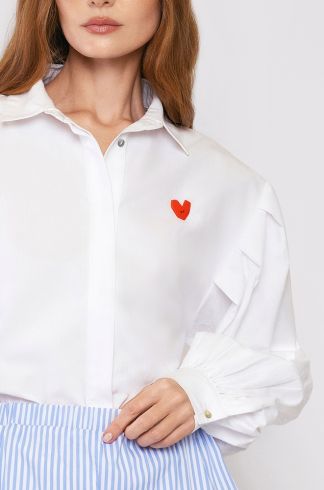 Camisa Cropped com Amarração Branca 