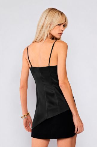 Blusa Crepe Travessia Preto