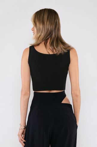 Regata Básica Travessia Tricot Preto