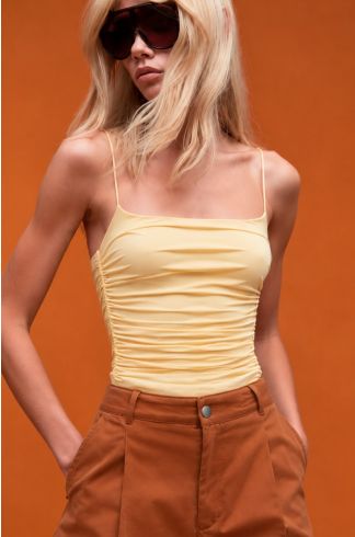Body Tule Travessia Amarelo 
