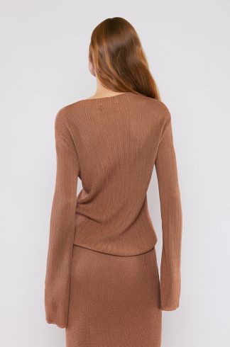 Blusa Tricot Travessia Manga Longa