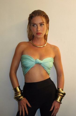 Body sem Alça Ginger e La Sirene Lina Frais Verde Água