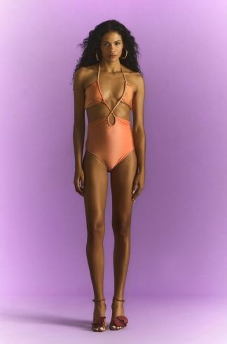 Body sem Alça Ginger e La Sirene Marbella Sky 1 Laranja