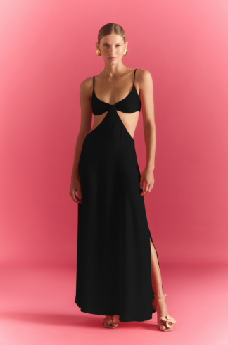 Vestido Longo Ginger e La Sirene Set Kelly Preto