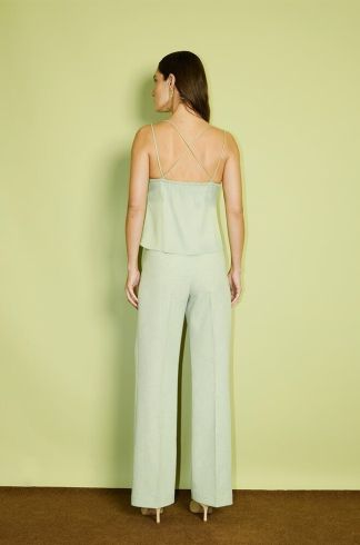Calça Reta Casulo Libélula Verde