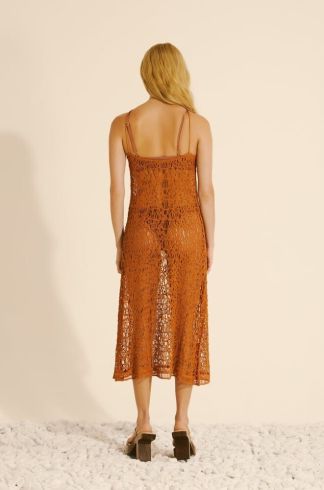 Vestido Midi Ginger e La Sirene Ibiza Terracota