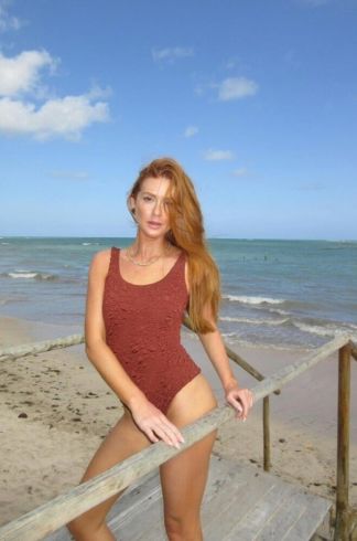 Body com Textura Ginger e La Sirene Jolly Marrom