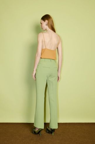 Blusa com Alças Finas Casulo Gafanhoto Camelo