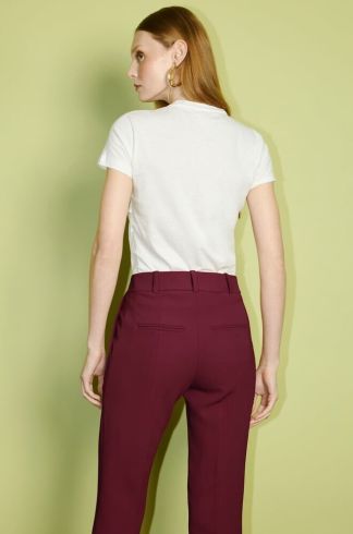 Calça Cigarrete Casulo Gafanhoto Bordô