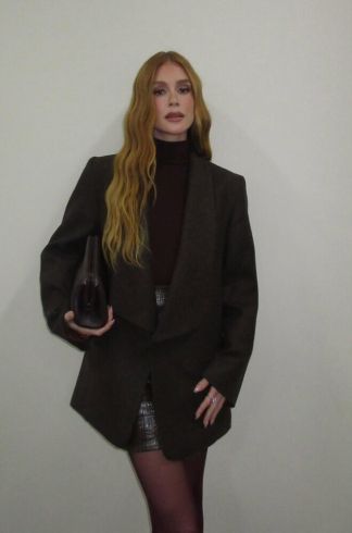 Blazer Casulo Tarântula Marrom