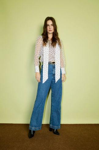 Calça Jeans Reta Casulo Percevejo Azul