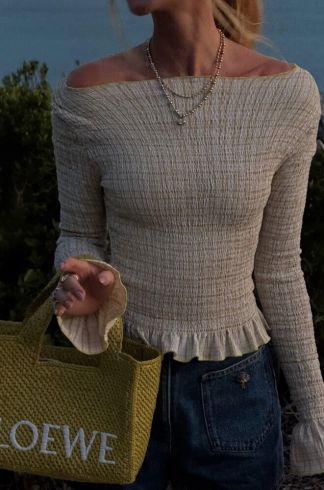 Blusa manga Longa Mareh Caracola Amarelo