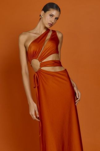 Vestido Longo Ginger e La Sirene Luisa Páprica