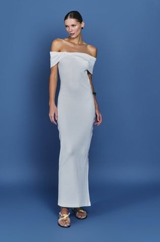 Vestido Ombro Mareh Aurea Off White