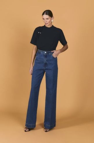 T-Shirt Mareh Pérola Preto