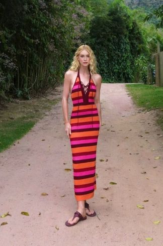 Vestido Midi Tricot Mareh Búzios Ginger