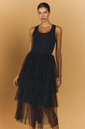 Saia Midi Mareh Porites Preto