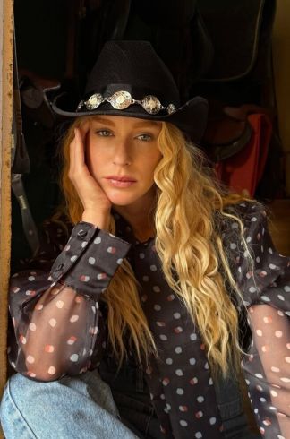 Blusa Camisa Plissada Casulo Joaninha Poá Preto