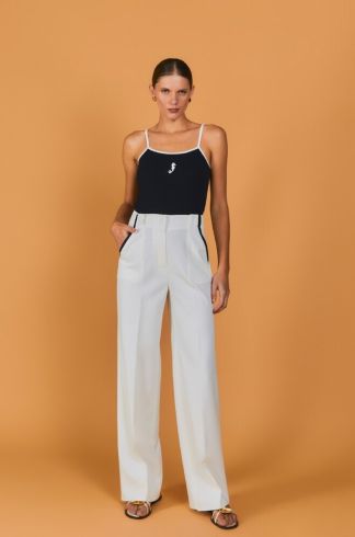 Calça Reta Mareh Cardume Branco