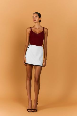 Saia Curta Mareh Cardume Branco