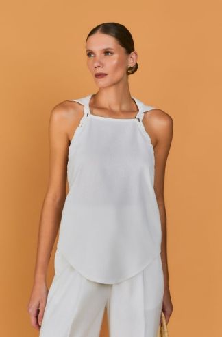 Blusa Mareh Capuz Tartaruga Off White
