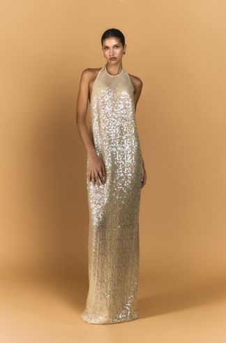 Vestido Longo Mareh Aquamarine Pérola