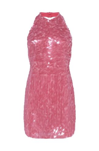 Vestido Curto Mareh Escama Rosa