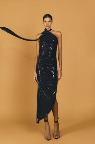 Vestido Assimétrico Mareh Salácia Preto