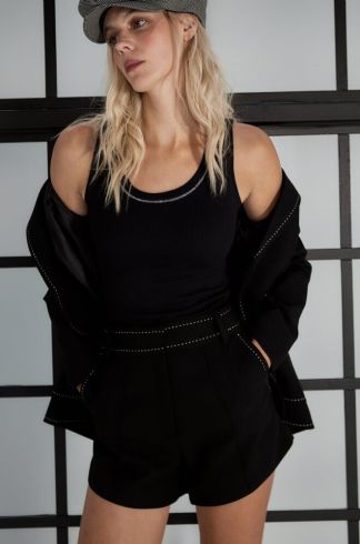 Regata Bordada Horizonte Preto