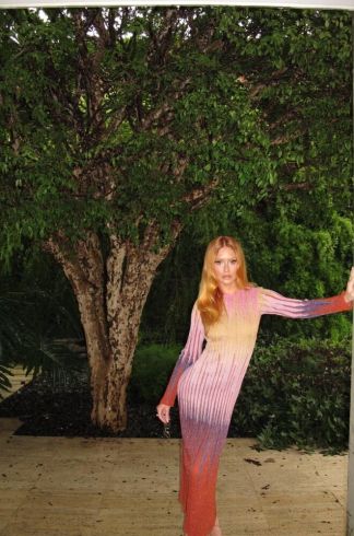 Vestido Midi Tricot Boreal Multicolor