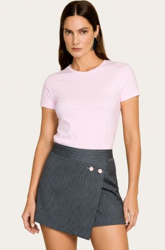 Camiseta Franzida Casulo Inseta Rosa