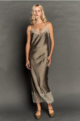 Vestido Midi Devaneio Poesia Verde