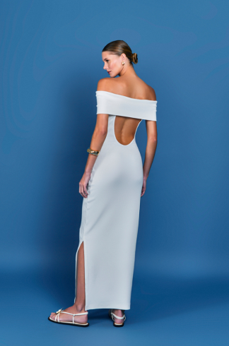 Vestido Ombro Mareh Aurea Off White
