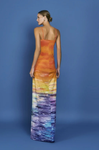 Vestido Longo Mareh Solis Estampa