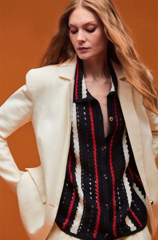 Camisa Tricot Listrado Travessia