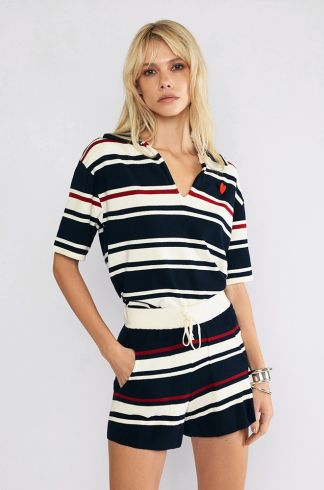 Polo Listra Travessia Azul