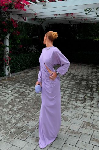 Vestido Longo Devaneio Aureo Lilas