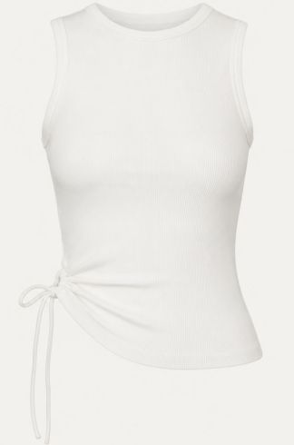 Regata com Franzido Lateral Casulo Centopeia Off White