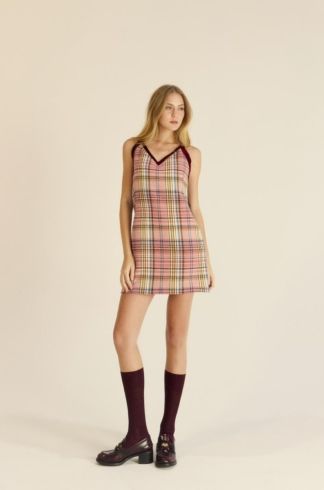 Vestido Curto Devaneio Turmalina Rosa