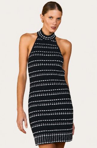 Vestido Curto Tricot Mareh Búzios Preto