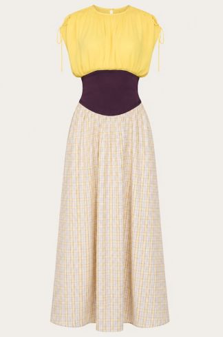 Vestido Longo Mareh Caracola Amarelo