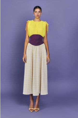 Vestido Longo Mareh Caracola Amarelo