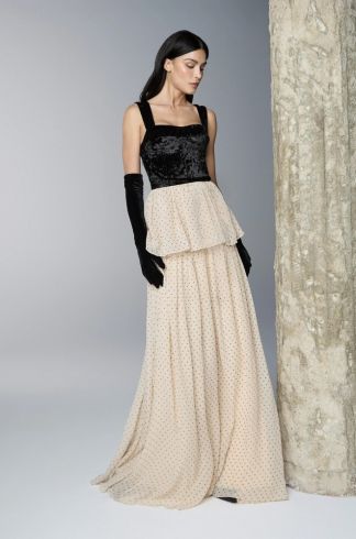 Vestido Longo Salina Po&aacute;