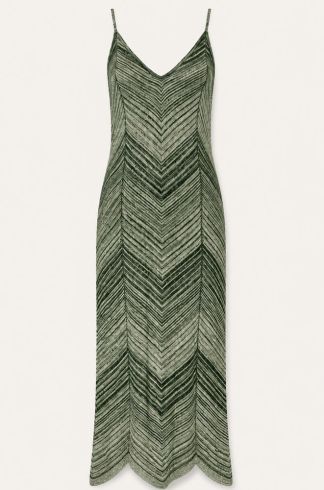 Vestido Midi em Tricot Casulo Metamorfose Verde