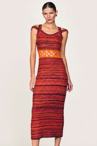 Vestido Midi Mareh Anêmona Multicolor